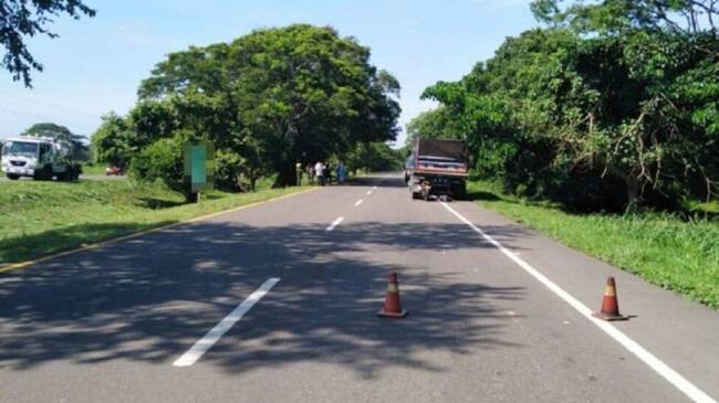 El siniestro se presentó a la altura del corregimiento de Bayunca, zona rural de Cartagena