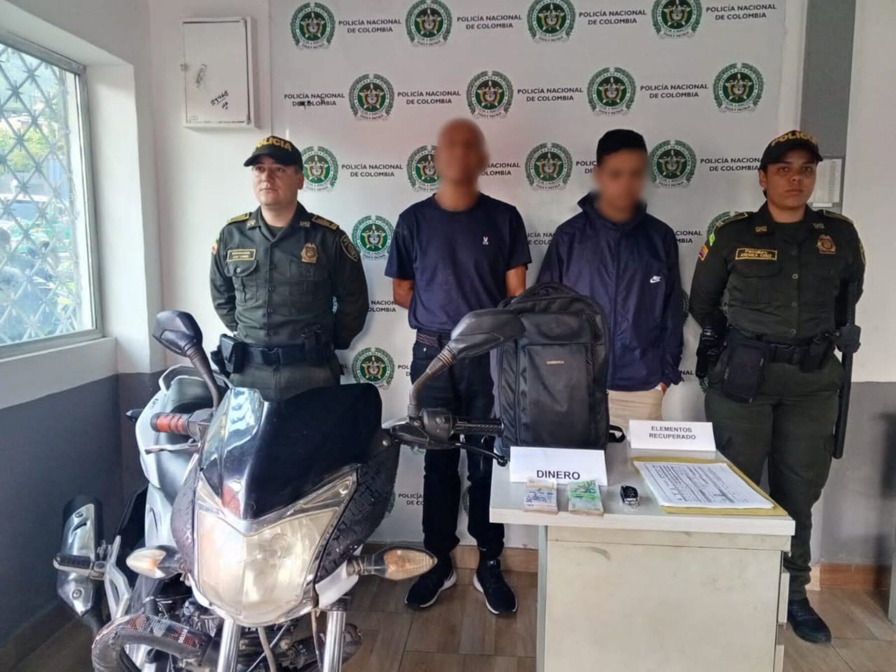 Capturados por robo en Ibagué