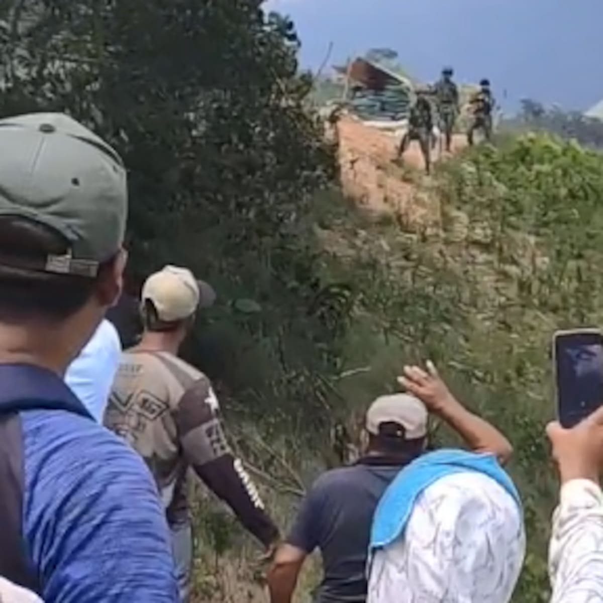 Una nueva asonada se presentó contra integrantes del ejército en Cauca