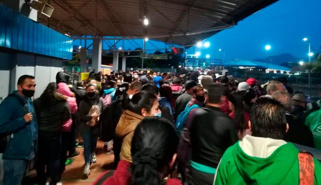Aglomeraciones en Transmilenio