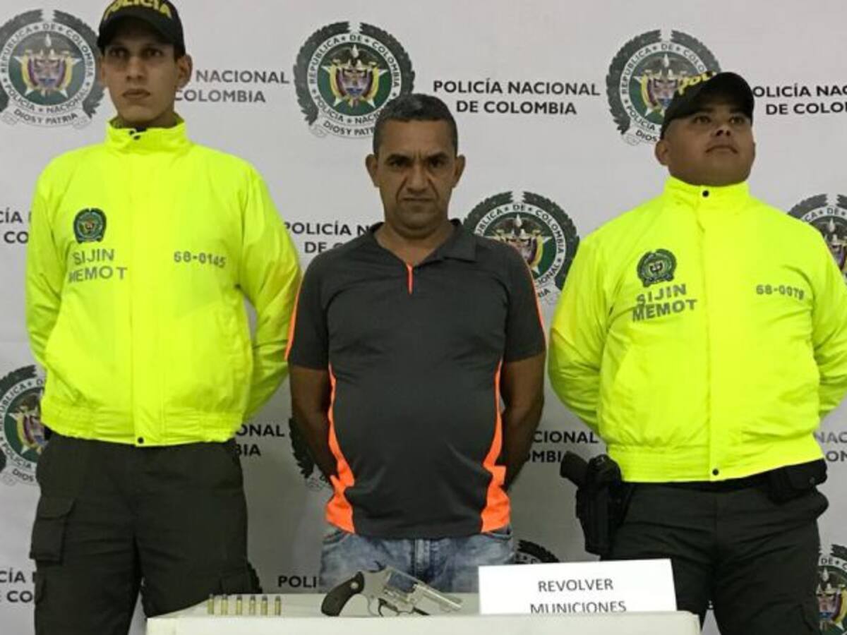 Unidad de policía logra la captura en flagrancia por porte ilegal de armas