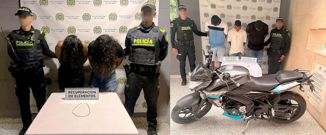 Cinco capturados por hurto a turistas extranjeros en Cartagena