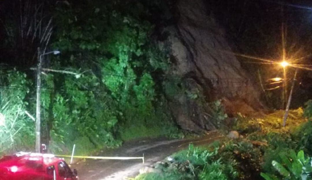 Deslizamiento en barrio Galán