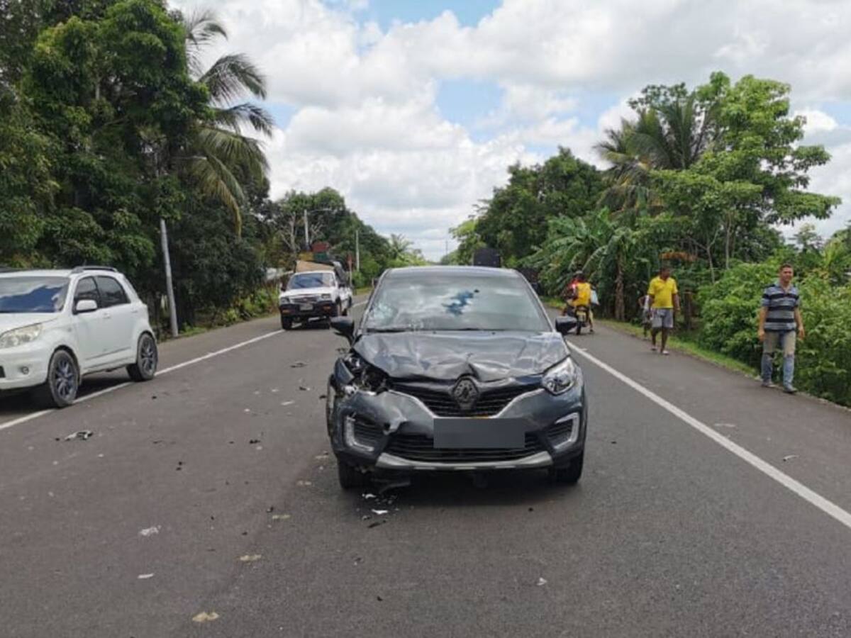 Choque en carreteras de Bolívar dejó un motociclista fallecido