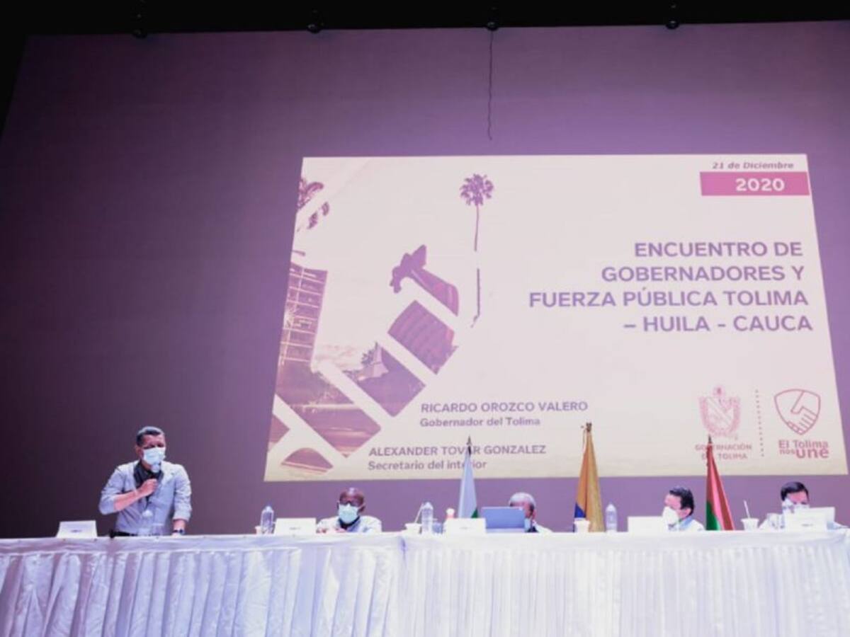 Bandas criminales del Quindío y Valle están afectando al Tolima
