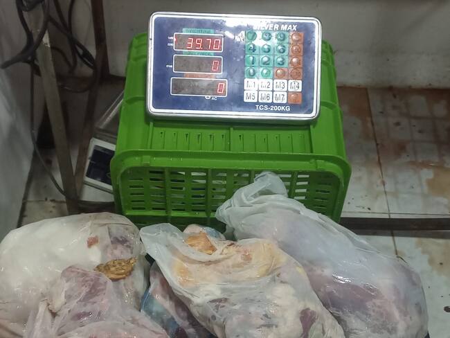 Más de 4 mil kilos de carne decomisados en lo corrido del año. Foto Alcaldía de Neiva