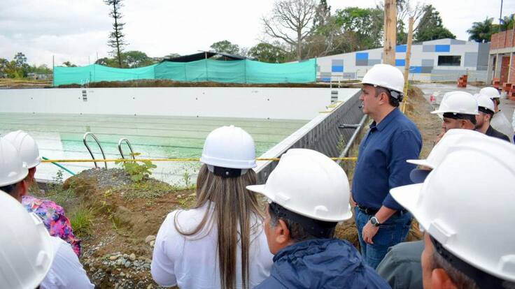 Gobernador del Quindío, Juan Miguel Galvis y las obras de los escenarios