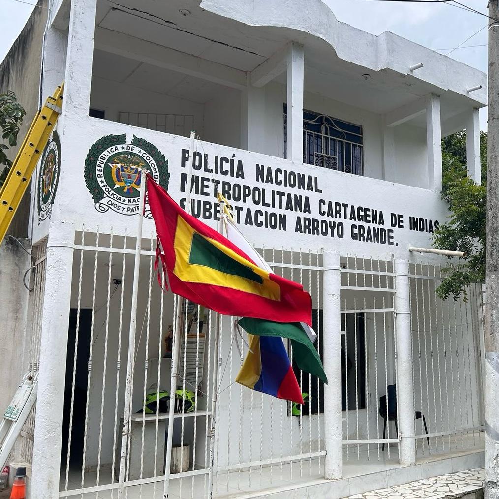 Alcaldía Mayor de Cartagena mejora la conexión digital en la subestación de Policía de Arroyo Grande