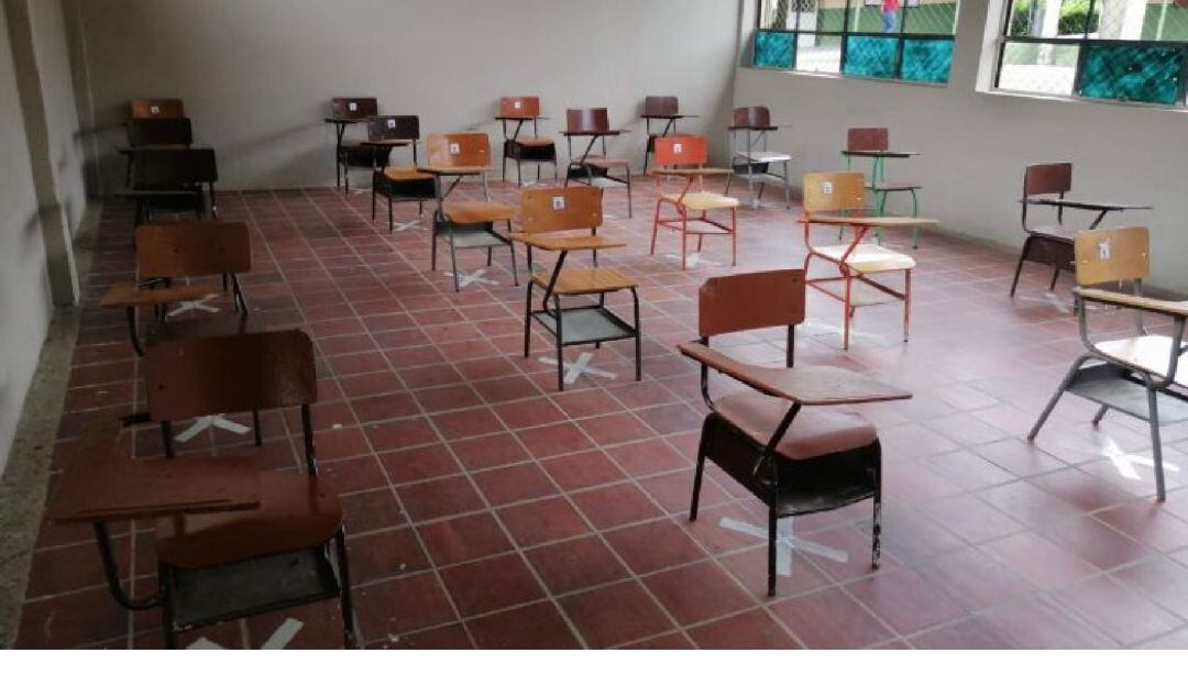 Aula de clase en Ibagué