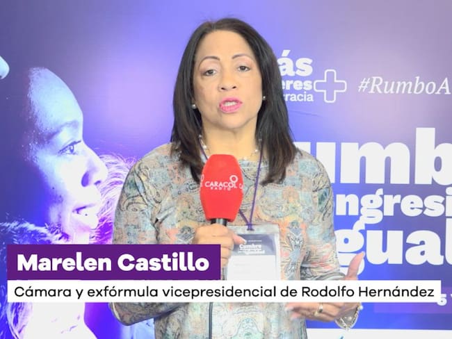Marelen Castillo promete oportunidades para las mujeres