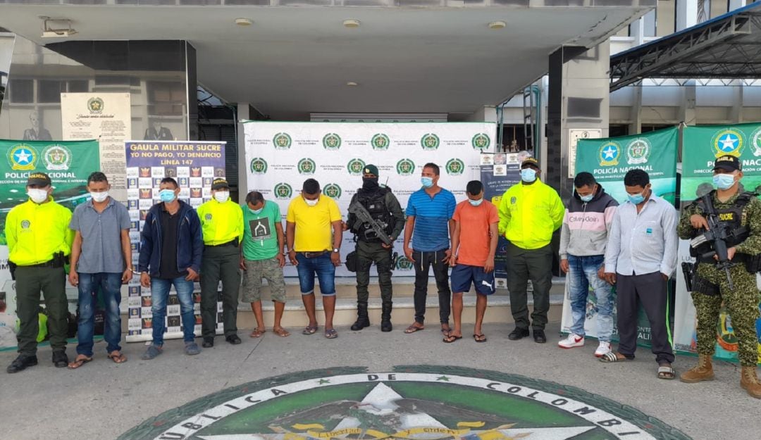 Los capturados a, al parecer, pertenecían a la banda Los Timus.