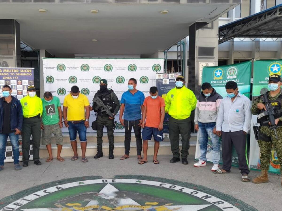 Capturados ocho presuntos ladrones de motocicletas en Sucre