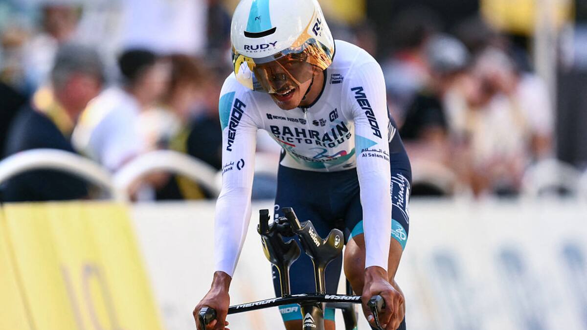 Santiago Buitrago, el mejor colombiano en la contrarreloj: Clasificación general del Tour de Francia