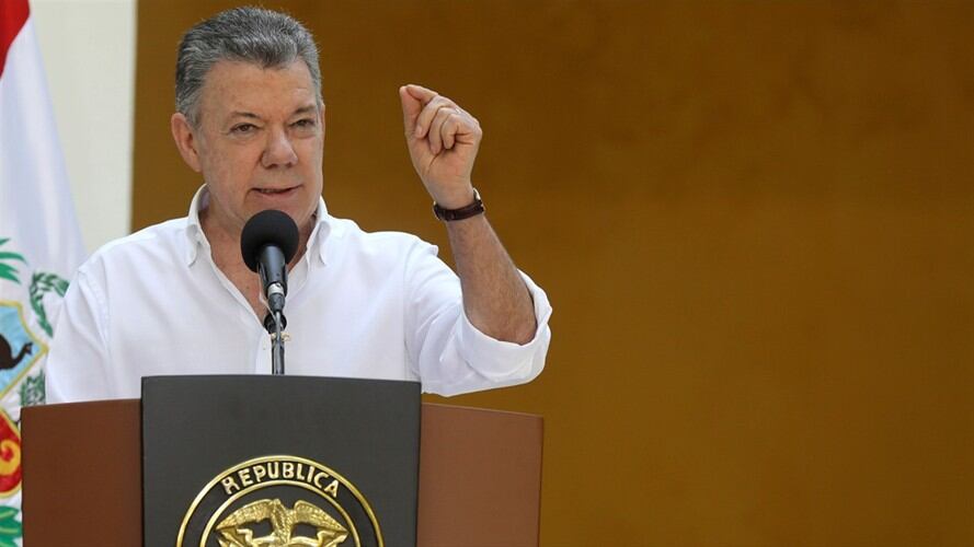 Juan Manuel Santos pide públicamente el respaldo de EE.UU. para ingresar a la OCDE. Foto: Getty Images