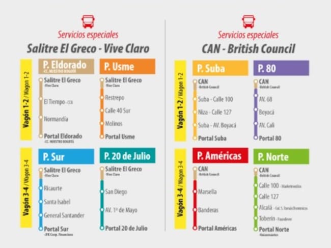 Rutas de Transmilenio para la salida del concierto de Ed Sheeran: