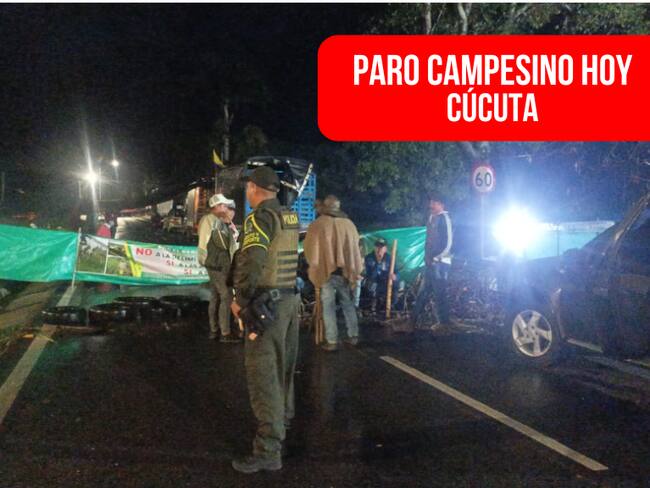 Paro campesino en Cúcuta, foto cortesía