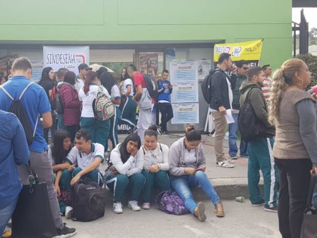 Estudiantes y profesores del Sena adelantan jornada de paro nacional