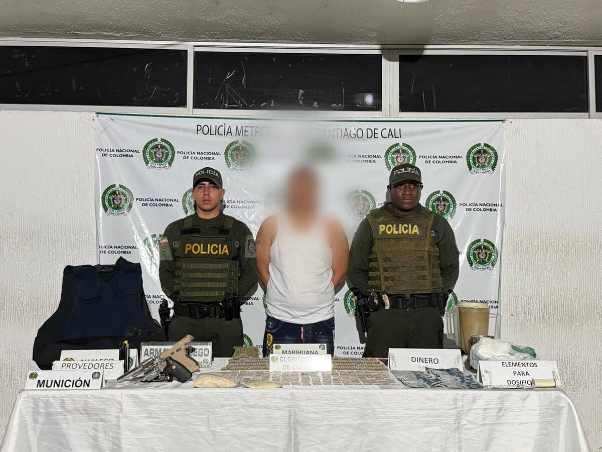 Cae alias ‘El Flaco’, señalado de surtir microtráfico entre las comunas 3 y 14 de Cali