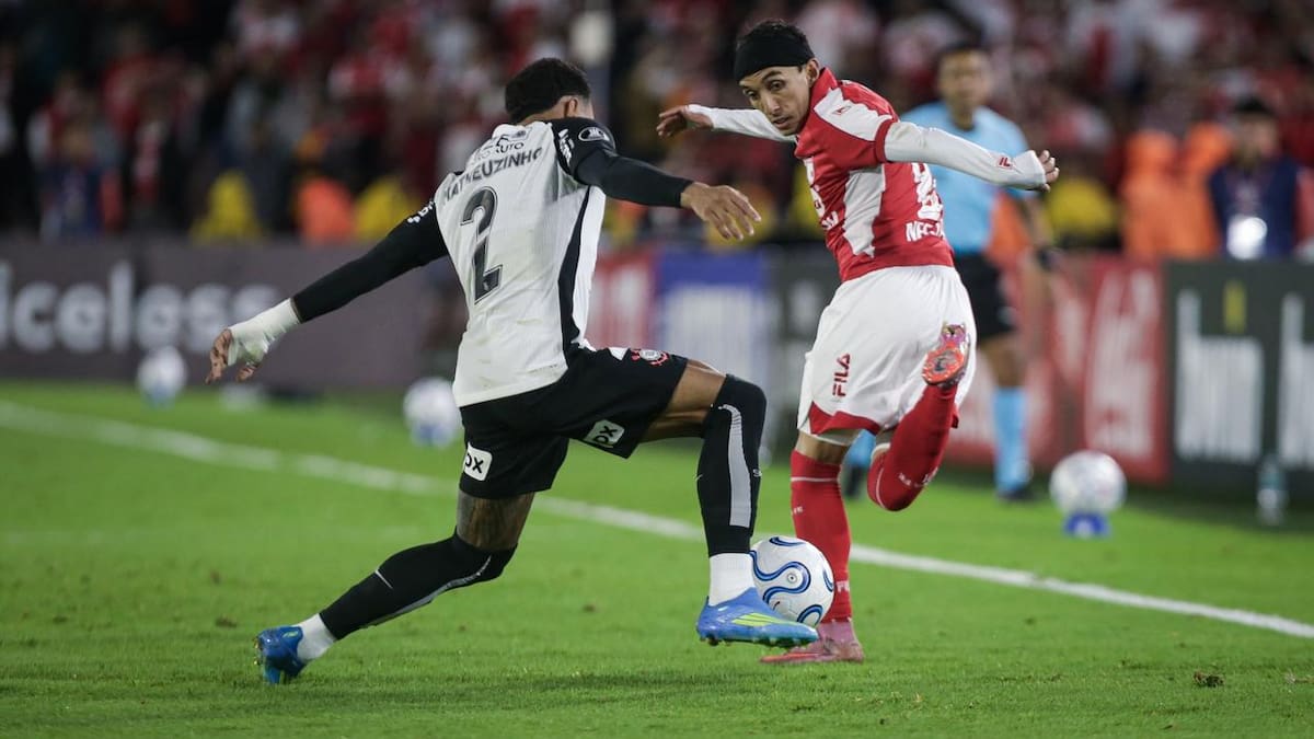 Santa Fe dejó escapar la victoria ante Corinthians en el último suspiro