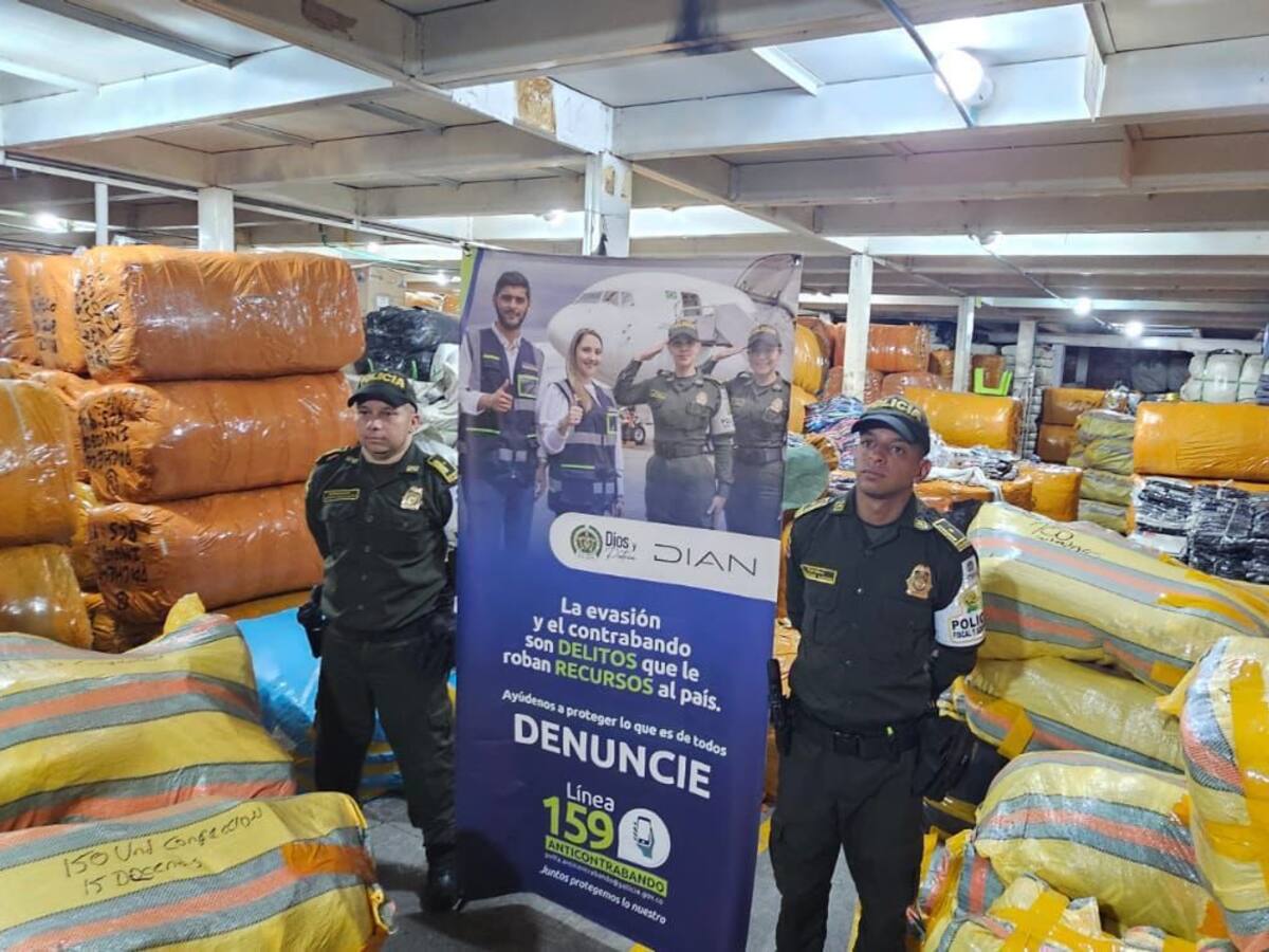 Contrabando en Cali: incautan mercancía avaluada en más de $72 mil millones