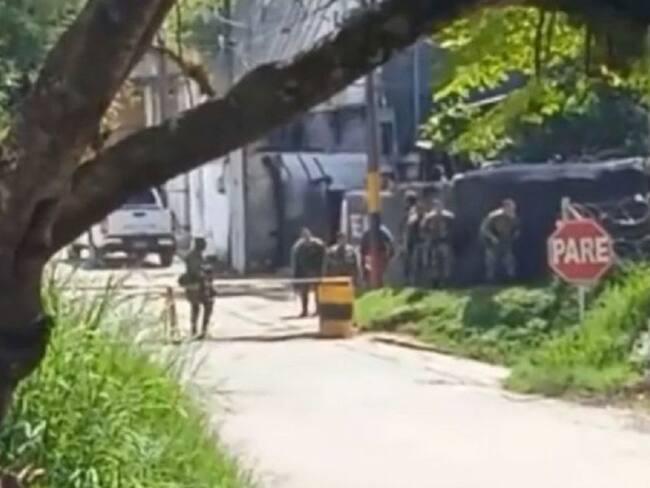 Disidencias de las Farc hostigaron durante varios minutos a la Fuerza Pública en la cabecera municipal de Morales, Cauca. 