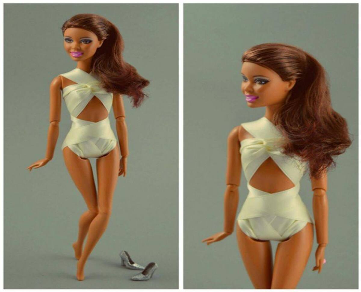 A través de su cuenta @mariaang2002, María Angélica Padilla muestra sus diseños en el cuerpo de muñecas. La siguen cerca de 5.000 personas.