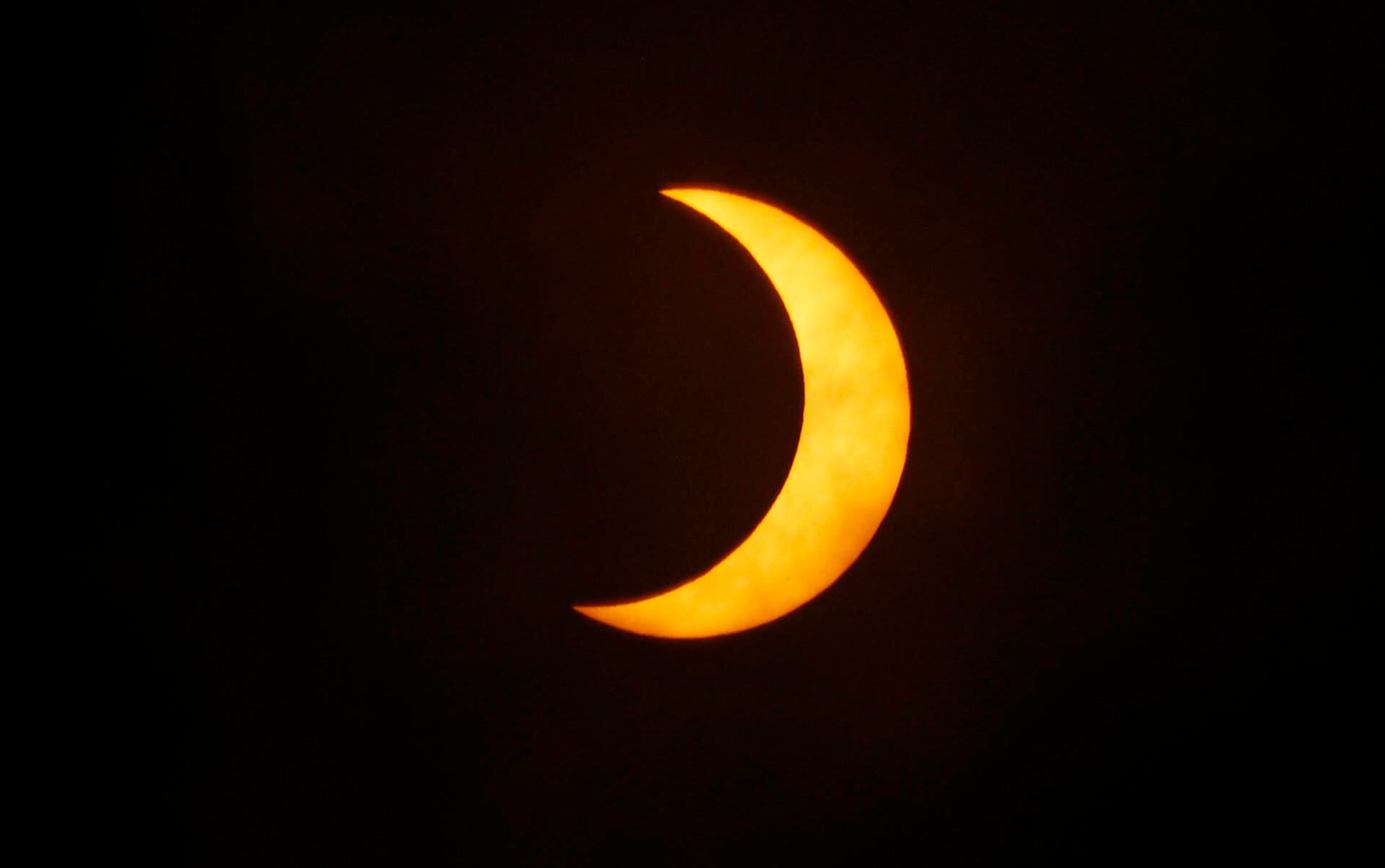 EFE | Imagen del eclipse en Colombia