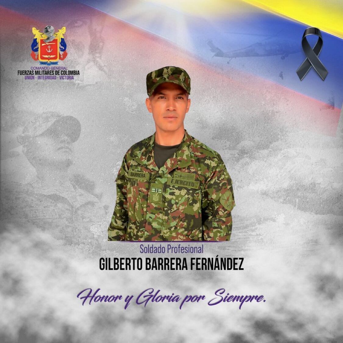 Soldado profesional Gilberto Barrera