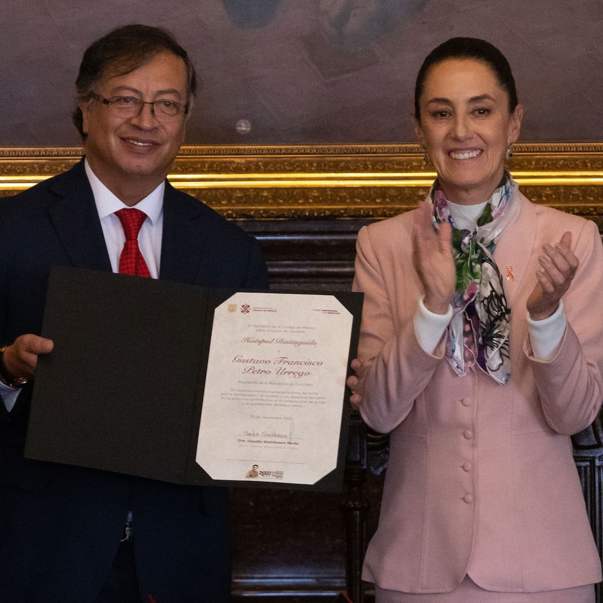 Sheinbaum invita a Petro a regresar a México para ofrecer conferencias