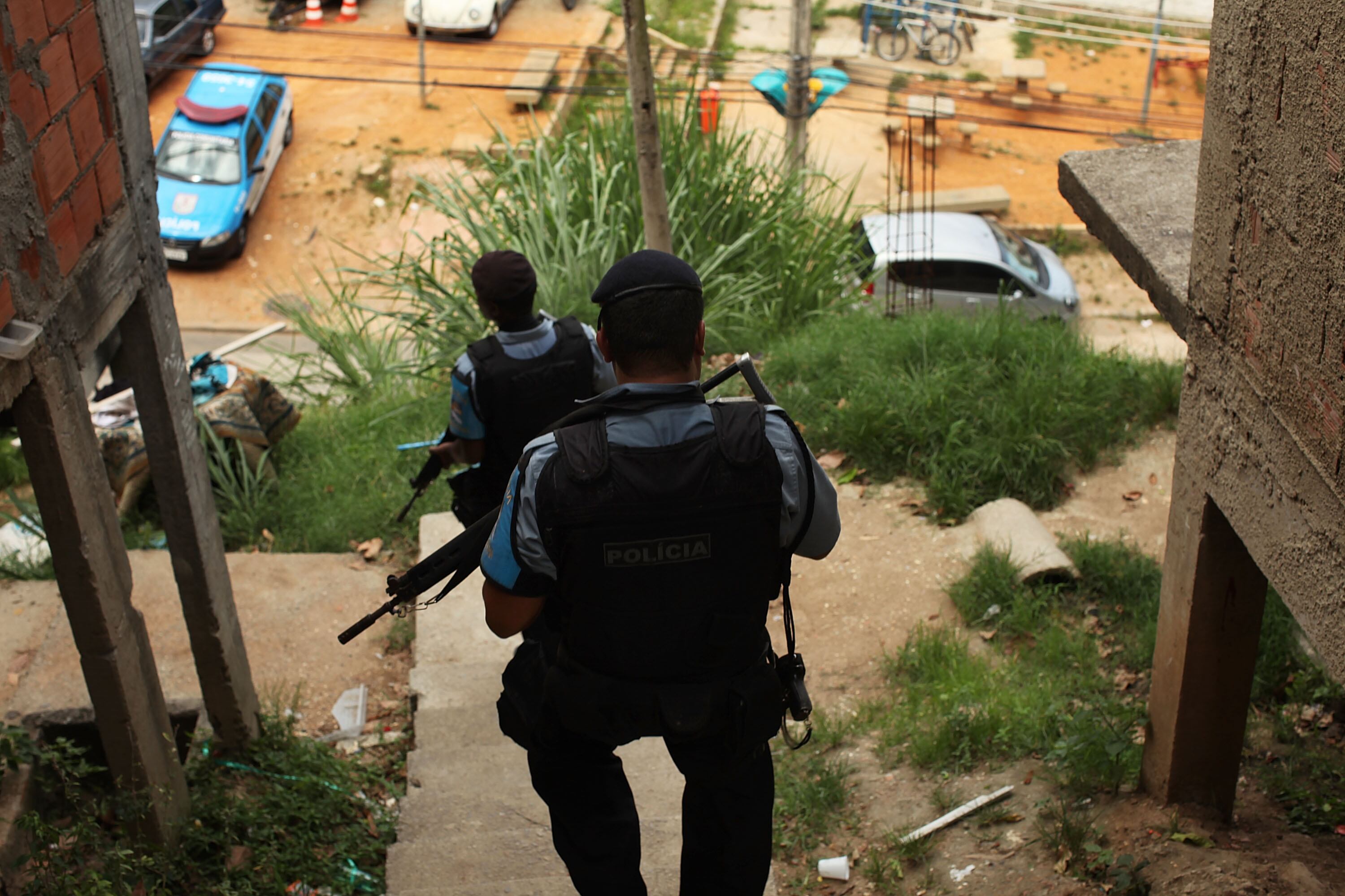 Patrullaje de la policía de Brasil.
(Foto: Spencer Platt/Getty Images)