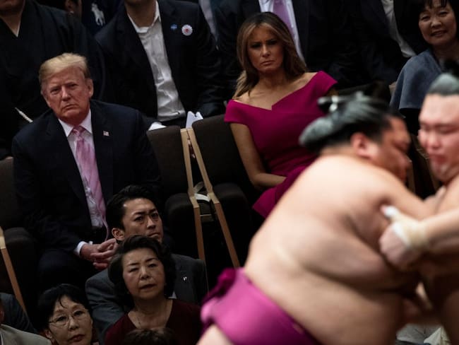 Donald Trump y Melania en Japón 