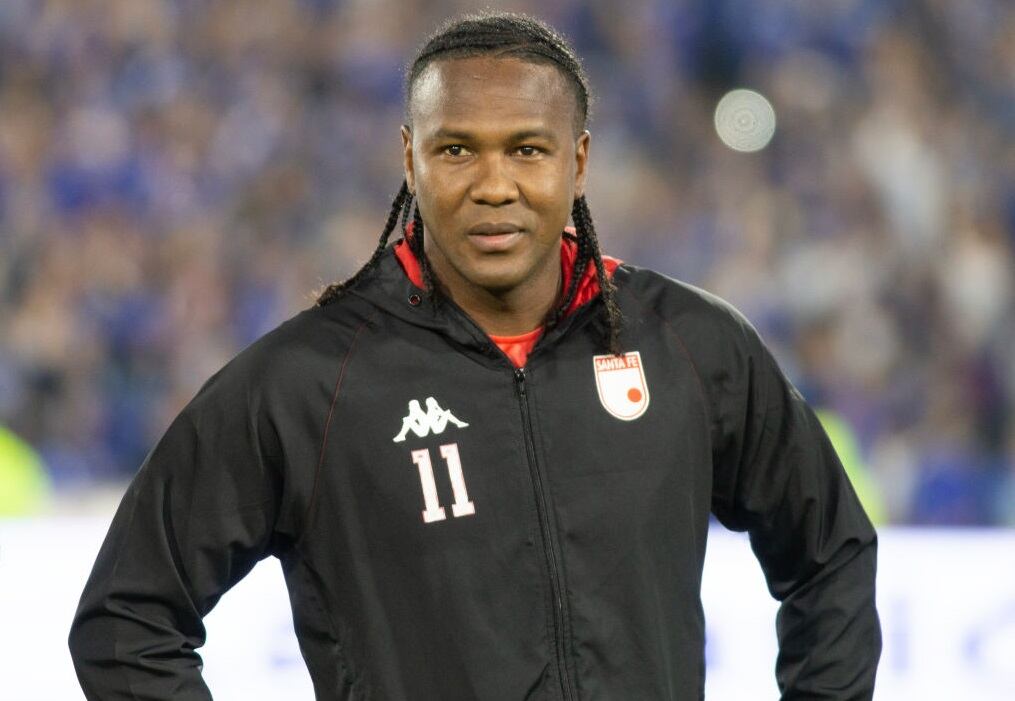 Hugo Rodallega, futbolista de Independiente Santa Fe (Photo by Daniel Garzon Herazo/NurPhoto via Getty Images)