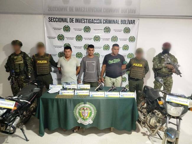 Duro golpe al Clan del Golfo: así delinquían dos cabecillas y un sicario en Bolívar