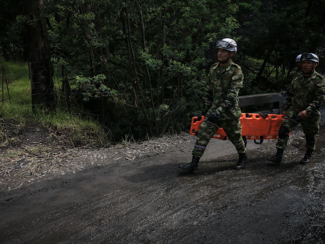 Capitán Álvaro Farfán tras explosión en mina de Cucunubá, Cundinamarca