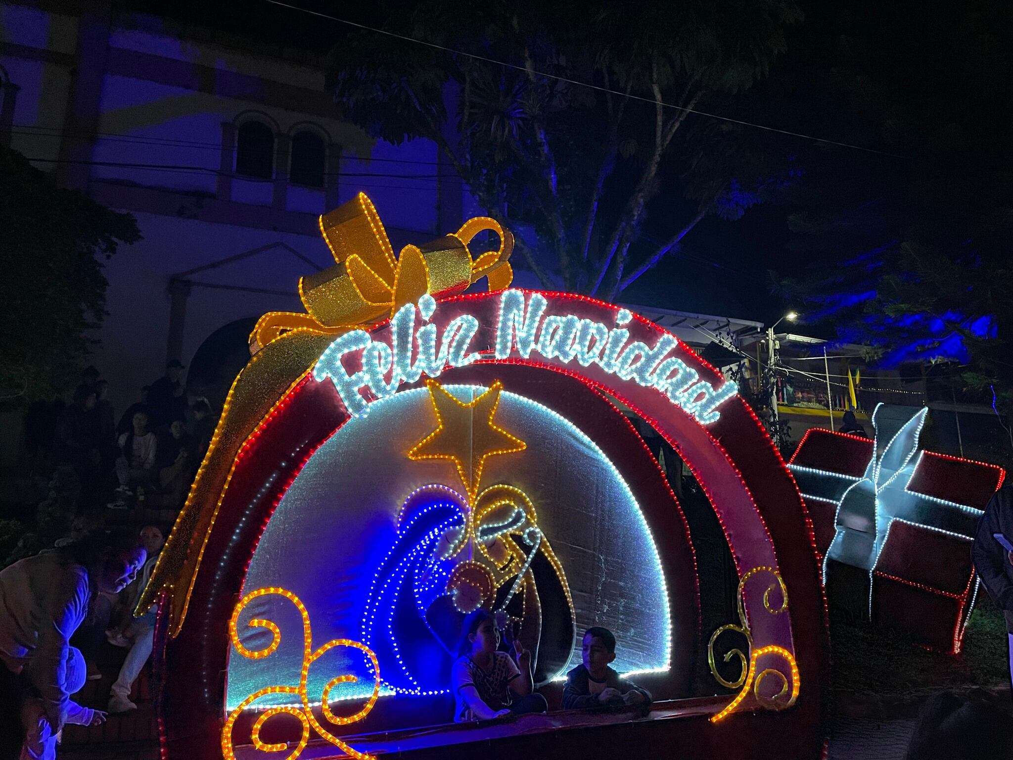 Alumbrado Navideño en el municipio de Córdoba, Quindío. Foto Cortesía Edeq