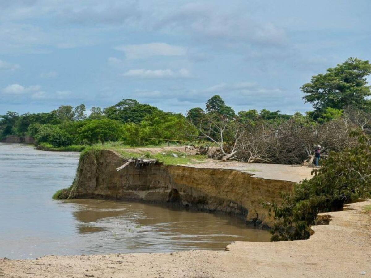 Mitigación de erosión fluvial en Salamina, Magdalena, avanza lentamente