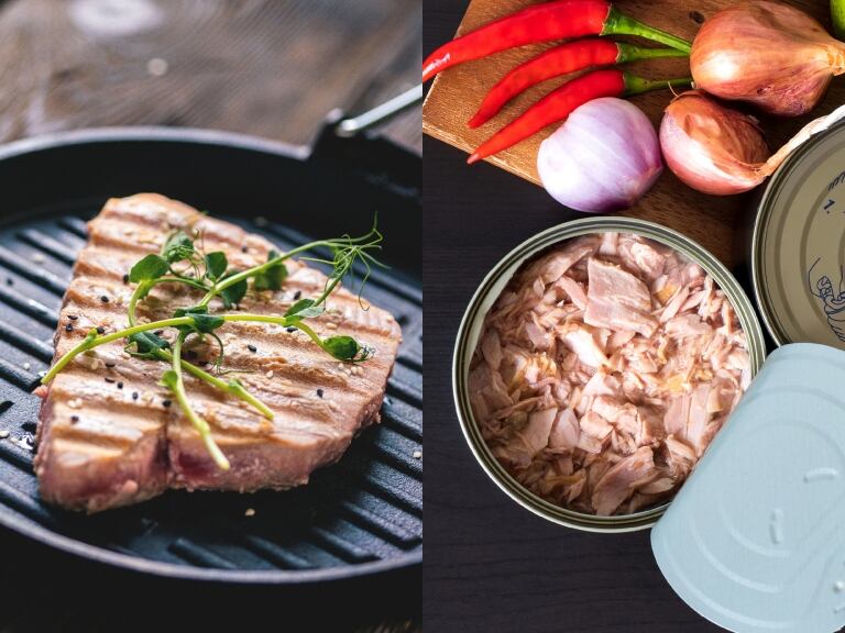 Atún en filete y en lata // Fotos: Getty Images