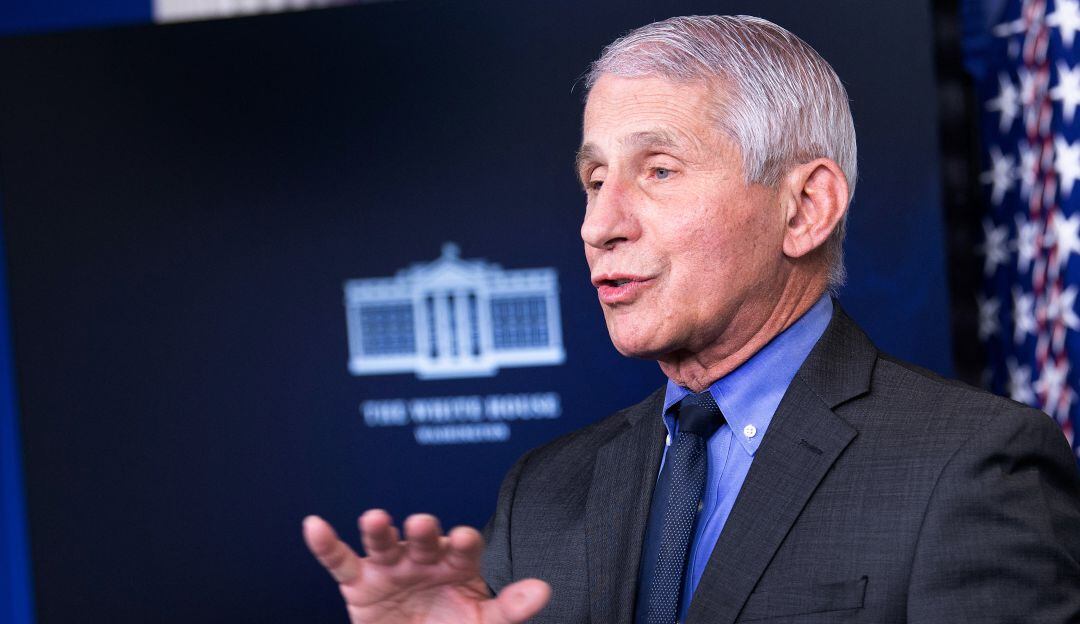 El doctor Anthony Fauci en la Casa Blanca