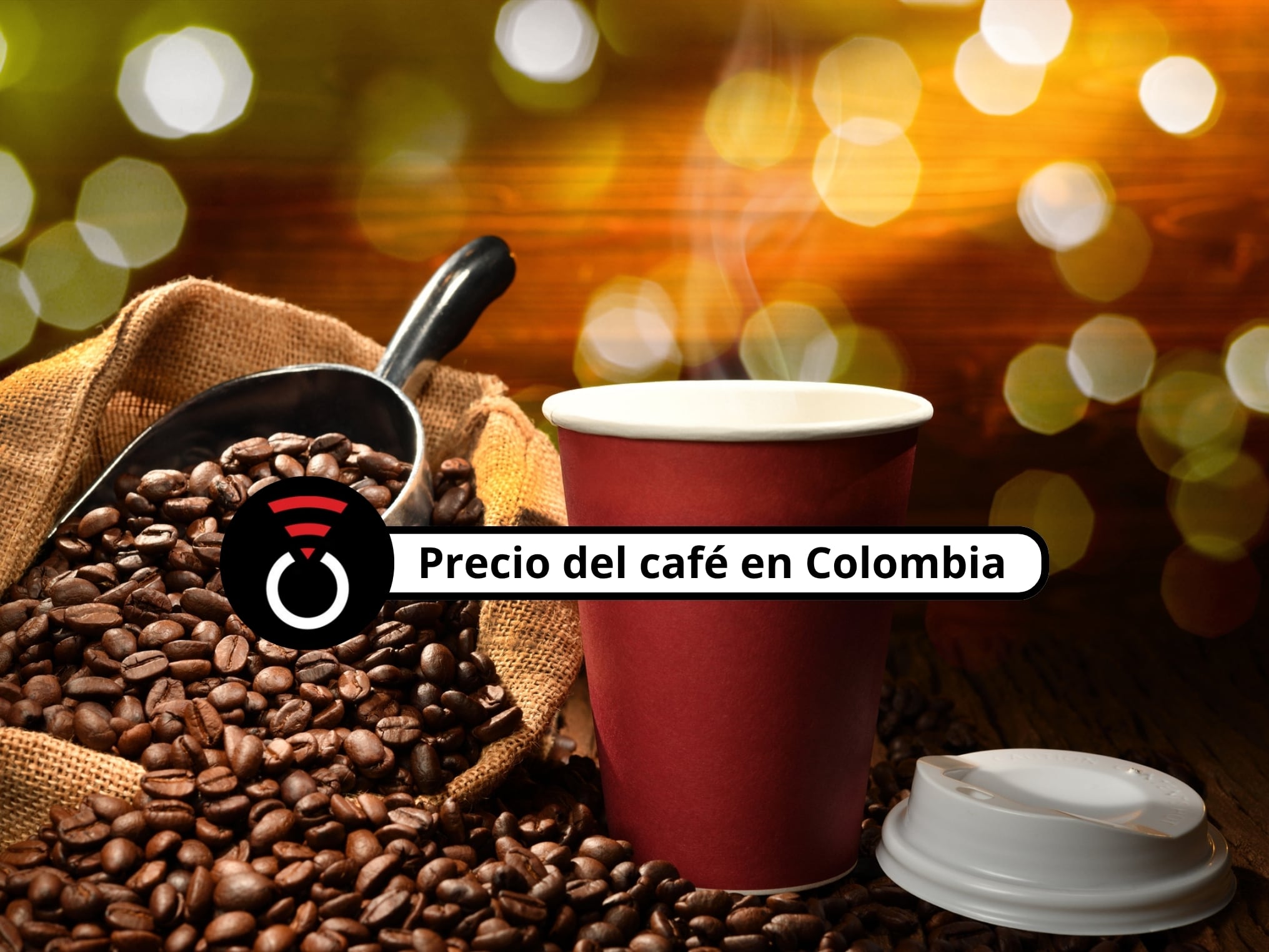 De fondo: Imagen ilustrativa de un vaso y granos de café (Crédito: Getty Images)
