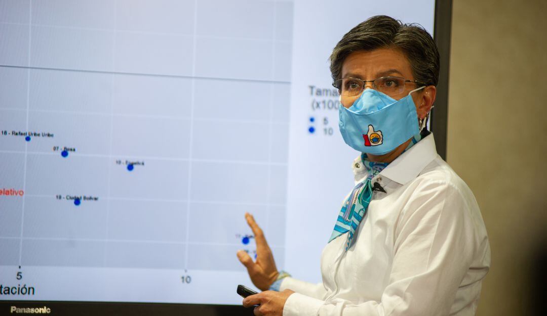La alcaldesa de Bogotá, Claudia López.