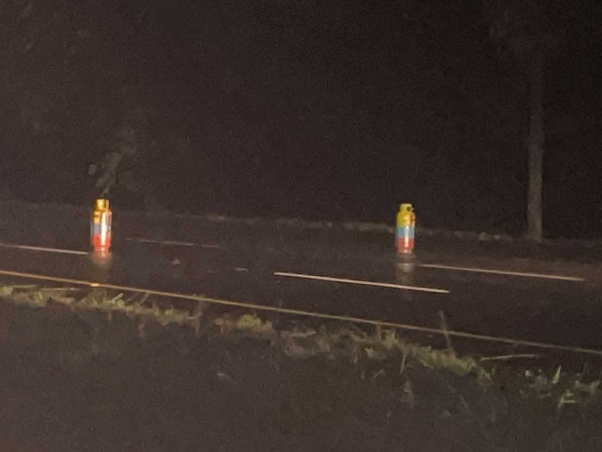 Habilitada recta Cali-Palmira tras presencia de cilindros con grafitis de disidencias de las FARC