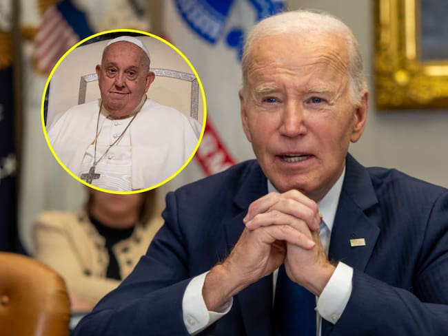 Joe Biden y papa Francisco. Foto: (Photo by Tasos Katopodis/Getty Images) / (Photo by Stefano Costantino/SOPA Images/LightRocket via Getty Images)