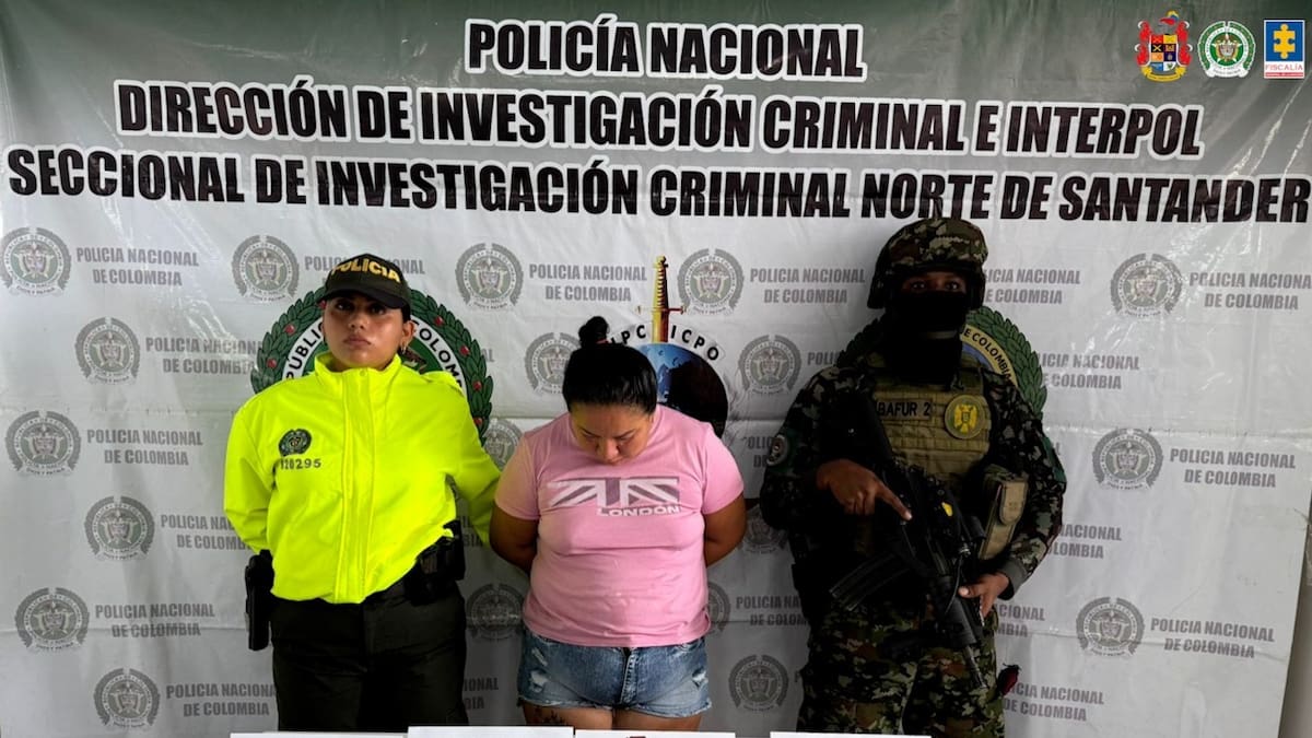 Capturada una mujer cuando portaba una granada y municiones en Cúcuta