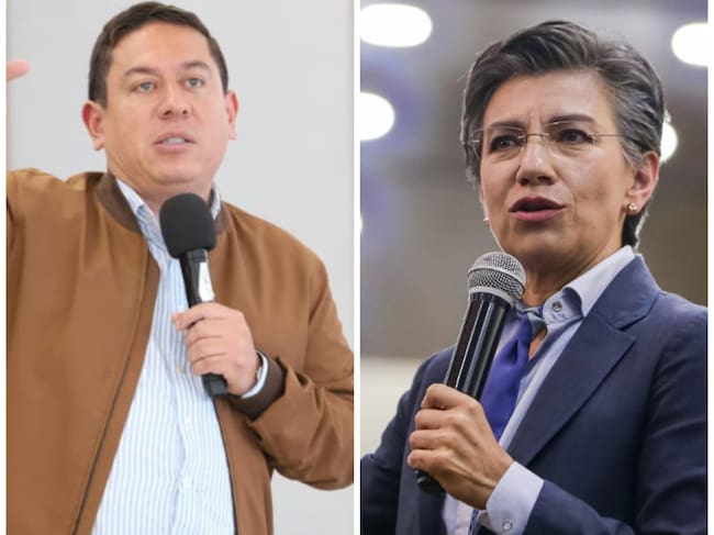 Carlos Andrés Amaya, Gobernador de Boyacá y Claudia López Hernández, candidata presidencial.