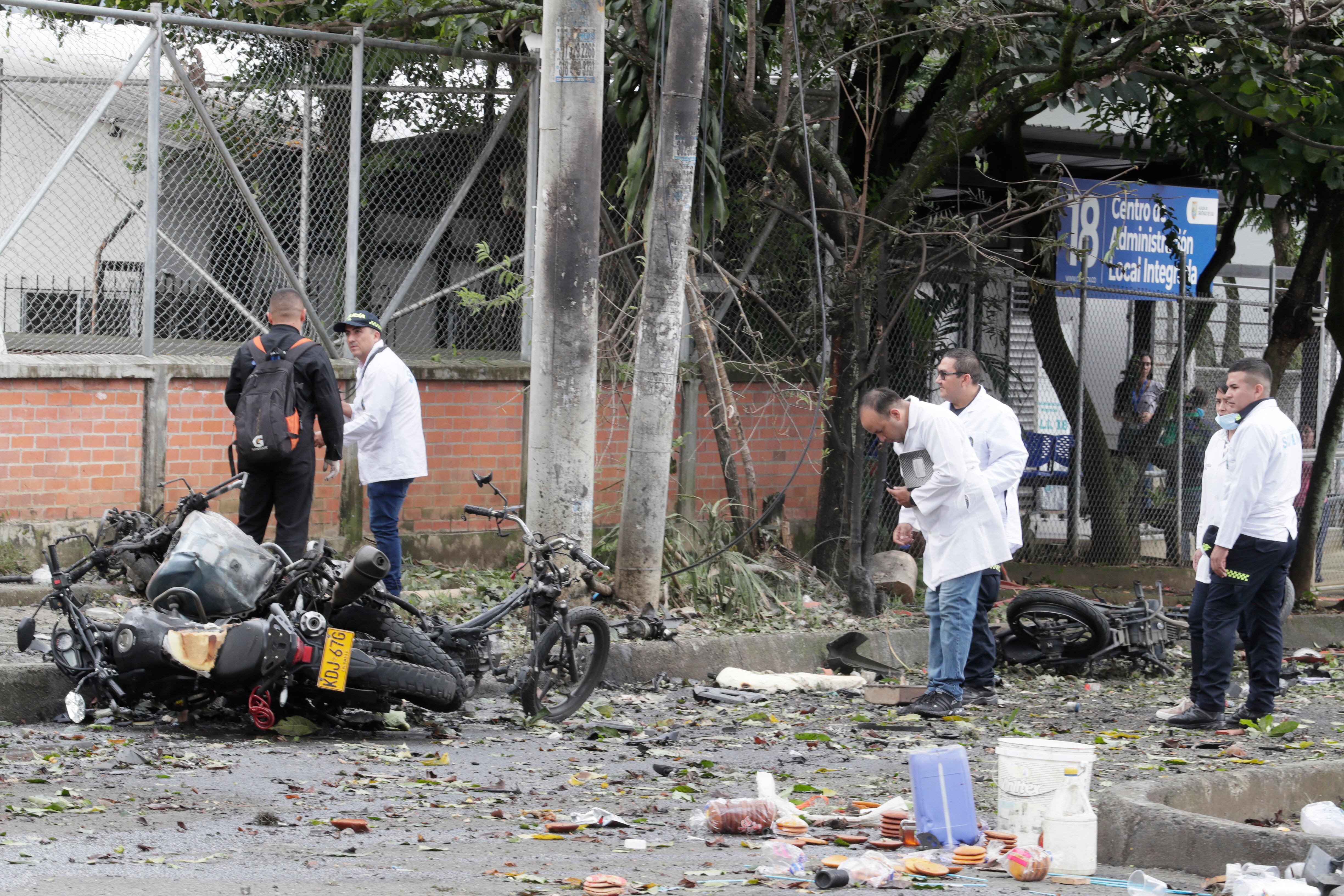 Estación de policía del barrio Meléndez, al sur de Cali (Colombia). EFE/ Carlos Ortega