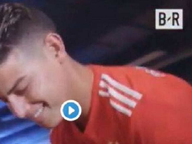 James, Robben y Alaba le dieron a un niño la sorpresa de su vida