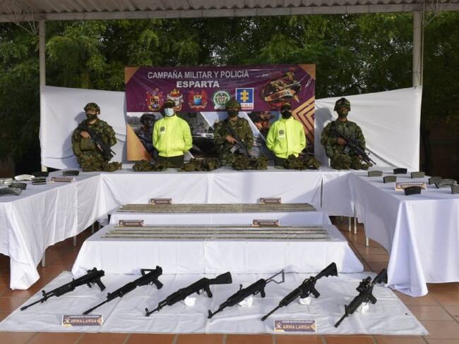 Hallan depósito de armas de “Los Rastrojos” en zona rural de Cúcuta
