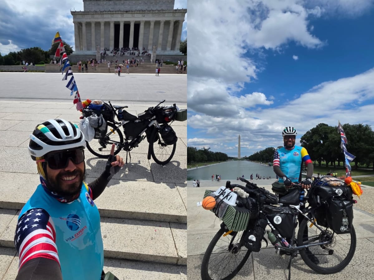 De Bogotá a Nueva York en bicicleta para ver final del Mundial 2026: la travesía de Wualter Avendaño