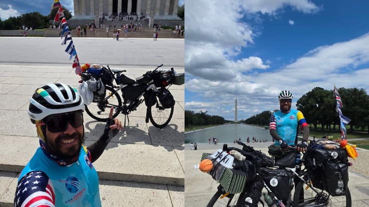 De Bogotá a Nueva York en bicicleta para ver final del Mundial 2026: la travesía de Wualter Avendaño