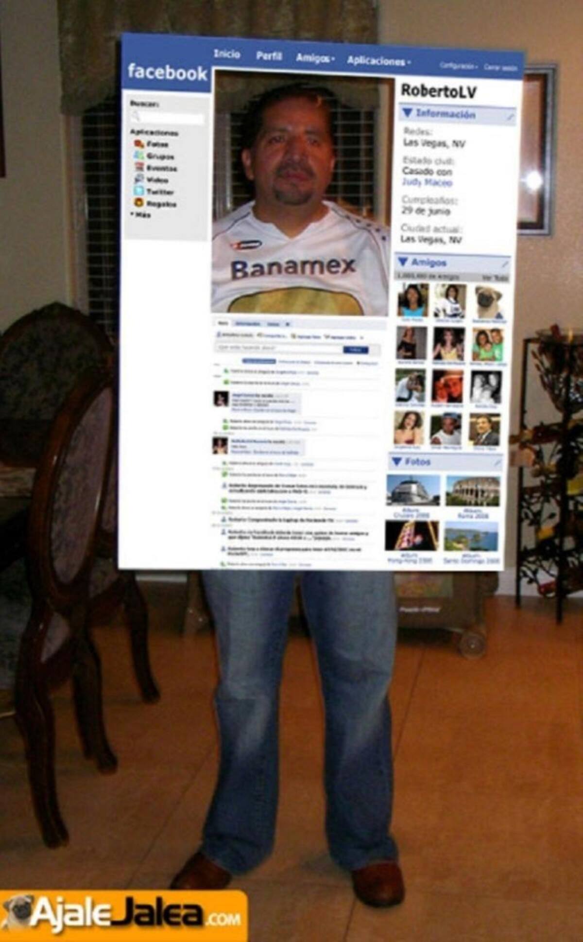 En honor a las redes sociales. Foto: Facebook